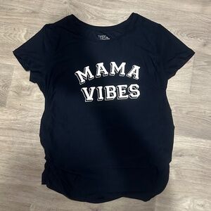 Maternity Blue And White Mama Vibes T-Shirt Size XL